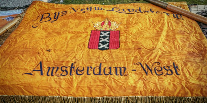 Historisch vaandel Bijzonder Vrijwillige Landstorm Amsterdam-West